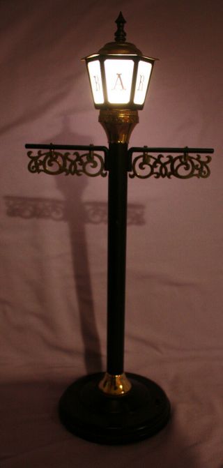Vintage Lighted Bar Lamp Street Post Great Graphics 14 - 3/4 