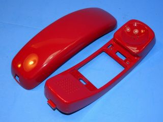 Trimline Western Electric Red Touchtone Handset Shell Only.  Repainted Ln