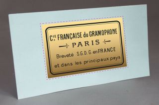 Pre Cut Paris Francaise Du Gramophone Water Slide Decal For Phonograph