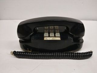 Vintage Black Touch Tone Princess Bell Desk Telephone 2702bm