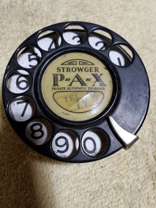 P A X Strowger Automatic Electric Telephone Dial