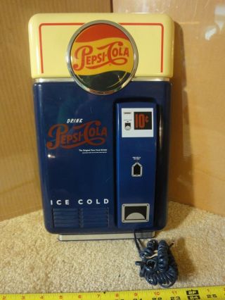 Vintage Pepsi Cola Pop Bottle Machine,  Touch Tone Phone,  Wall Telephone.