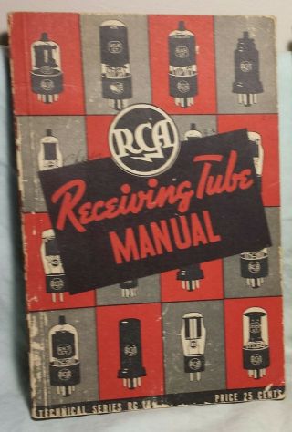4 " Rc " Rca Receiving Vacuum Tube Manuals.  (electron Radio Television Circuits)