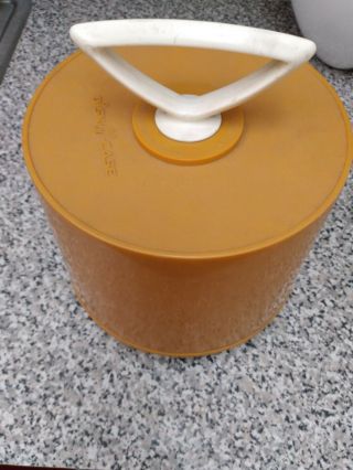 Disk - Go Case 1960’s Vintage 45 RPM Record Carrying Case Mustard Yellow MCM 3