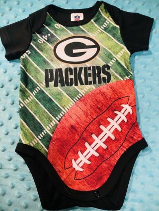 Green Bay Packers Baby Romper 0 - 3 Months