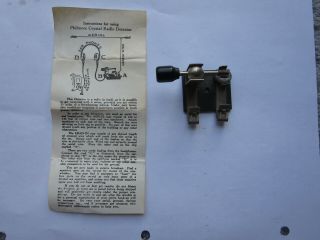 Philmore Crystal Detector With Instructions