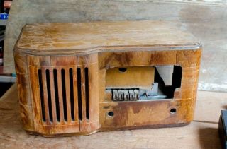 Vintage Wood Radio Parts Repair Radio Project Montgomery Ward