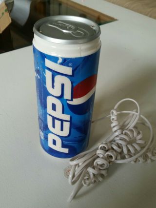 Pepsi Cola Soda Can Push Button Corded Phone Electronic Telephone