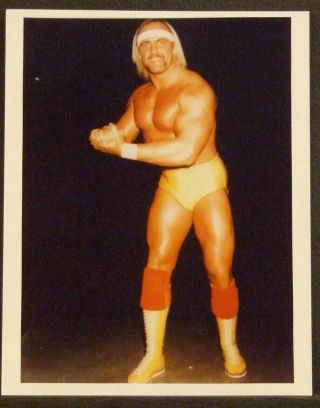 8 X 10 Full Color Photograph Of Professional Wrestler Hulk Hogan,  Early Photo