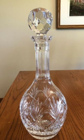 Wedgewood Full Lead Crystal Decanter With Stopper