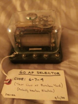 Vintage Western Electric 60 Ap Selector Telephone Telegraph Bell Radio