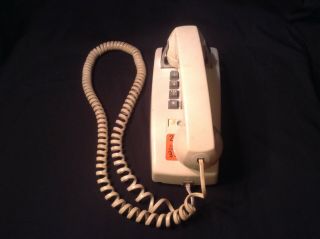 Bell System Made By Western Electric White Push Button Wall Phone 2554bmr
