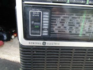 General Electric GE 10 - Band AM/FM Shortwave CB UHF Monitor Radio 7 - 2971A 2