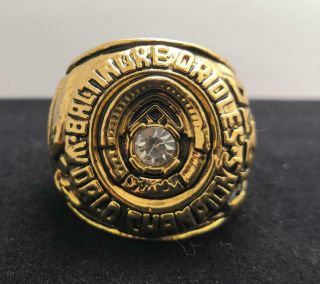 1970 Baltimore Orioles World Series Championship Ring 11s 18k Gold Plated