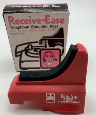 VTG ' RECEIVE - EASE ' TELEPHONE SHOULDER REST Winston Advertising 2