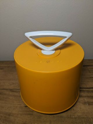 Disk - Go Case 1960’s Vintage 45 Rpm Record Carrying Case Mustard Yellow Mcm