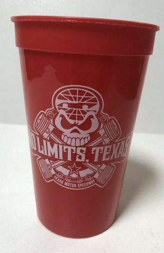 Texas Motor Speedway No Limits Texas 20 Oz Plastic Cup Souvenir Racing Nascar