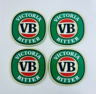 Vb Victoria Bitter Beer Bar Coasters Pack Of 4 Man Cave Fathers Day Gift