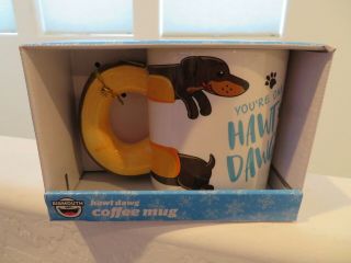 Dachshund Hawt Dawg Large Coffee Mug - Bigmouth Inc In Gift Box 20oz