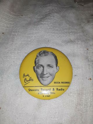 Vintage Decca Record Brush Cleaner Duster Bing Crosby.  Cool Advertising