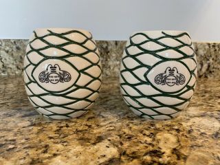 Set Of 2 Patron Tequila Ceramic Cups / Glasses