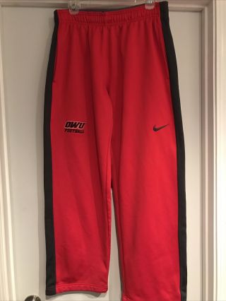 Ohio Wesleyan University Nike Mens Football Long Pants Size Large