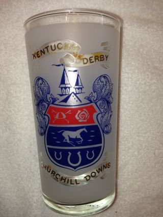 1968 Official Kentucky Derby Glass / Glasses - Forward Pass Won