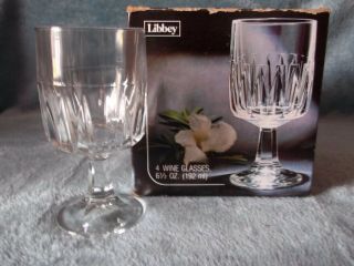 Libbey Winchester 6 - 1/2 Oz.  Wine Glasses Set Of 4