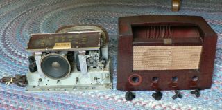 Vintage 1948 Rca Victor Am/fm 7 Tube Radio Model 8r74 Needs Service