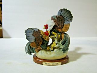 Ski Country Fighting Gamecocks Miniature Decanter Fighting Roosters