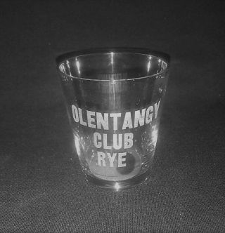Pre Prohibition Shot Glass Olentangy Club Rye Lang & Schenck Columbus Ohio