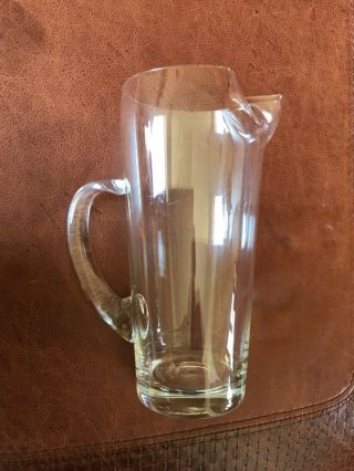 Vintage Mid Century Modern Martini Pitcher - Glass Cocktail Barware, 2