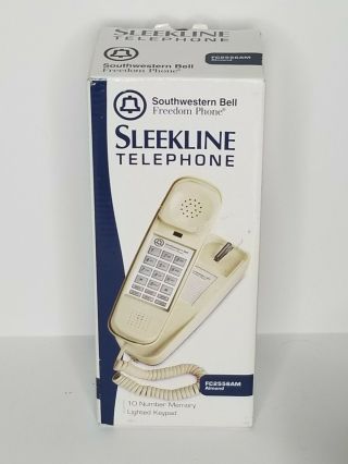 Southwestern Bell Freedom Phone Sleekline Telephone Fc2556am Almond Fc2556 Nib