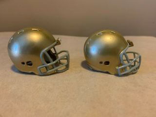 (2) Riddell Pro Pocket 2 " Notre Dame Fighting Irish Football Helmets