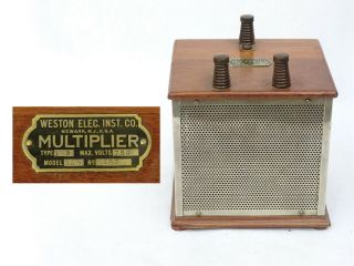 C.  1930s Antique Weston Electric Inst.  Co.  Voltmeter Multiplier Model 326