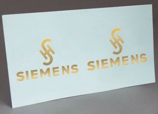 2 Water Slide Decals For Siemens W48 And Others.  Telephone Restoration