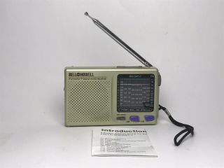 Bell & Howell Shortwave Radio Am/fm Mw Sw 9 Band World Receiver Mw.  Sw1 - 7