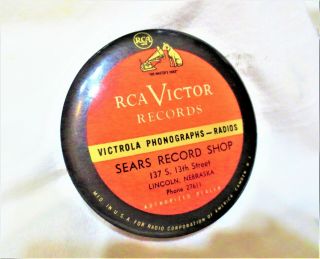 Vintage Record Brush Cleaner Duster Pad Rca Victor Victrola,  Sears Record Shop