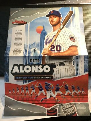 2020 Sports Illustrated Si Kids Baseball Poster Pete Alonso York Mets