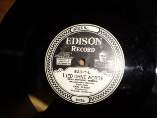 Edison Record/carl Flesch - Violin Solos W.  Piano/e
