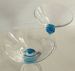Bombay Sapphire Martini Glasses Set of 2 3