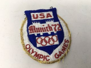 1972 Munich Olympic Games Patch Team Usa