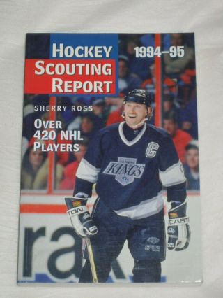 1994 - 1995 Nhl Hockey Scouting Report Guide / Booklet Wayne Gretzky Cover