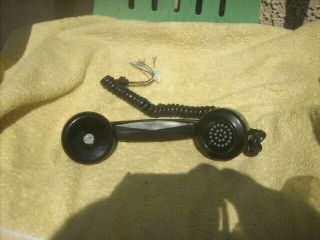vintage telephone handset with a light in the handle black 2