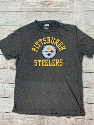 Nfl Pittsburgh Steelers Charcoal T - Shirt Men 