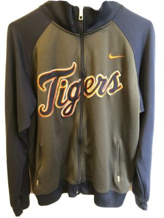 Nike Detroit Tigers Zip Up Jacket - Men’s Size Large - Gray / Blue