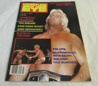 1986 Wrestling Eye Ric Flair Cover Nikita Koloff Animal Big John Studd Photos