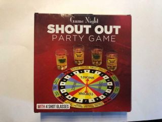 Game Night Shout Out Drinking Board Party Game Shot Glasses