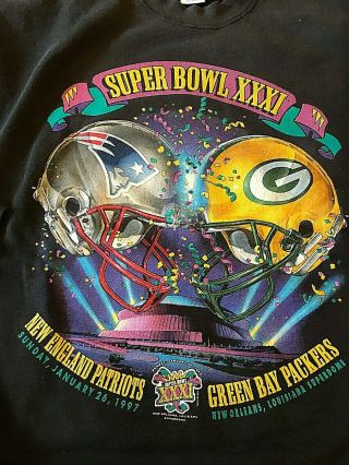 Sweatshirt Bowl Xxxi Ne Patriots Vs Green Bay Packers At Orleans Xl