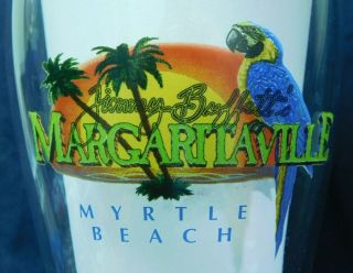 Jimmy Buffett Margaritaville Myrtle Beach Souvenir Pilsner Beer Glass